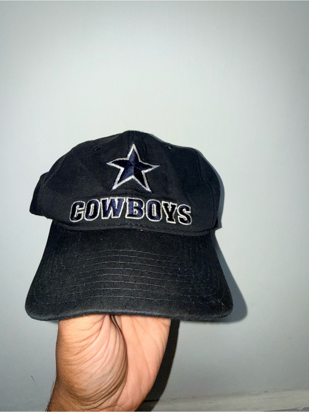STARTER Black Cowboys Embroidered Baseball Cap